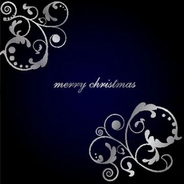 Christmas background with Christmas tree, vector illustration. Stock Illustration