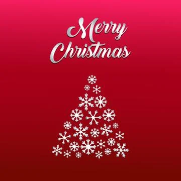 Christmas background with Christmas tree, vector Stock Illustration