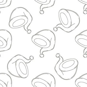 Christmas background. Coloring pattern in hand draw style Stock Illustration