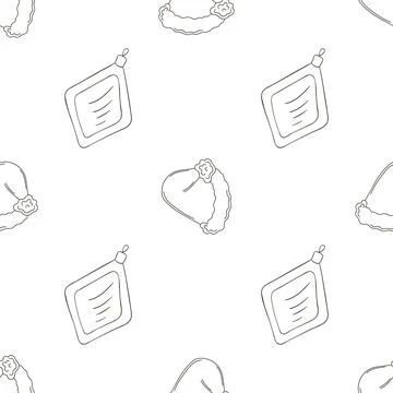 Christmas background. Coloring pattern in hand draw style Stock Illustration