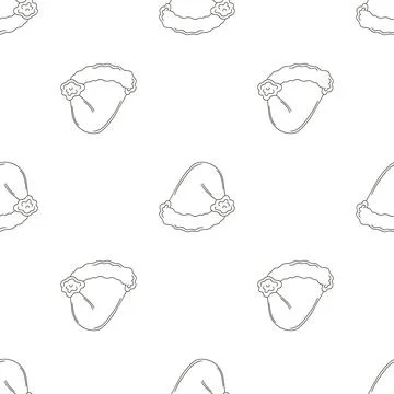 Christmas background. Coloring pattern in hand draw style Stock Illustration