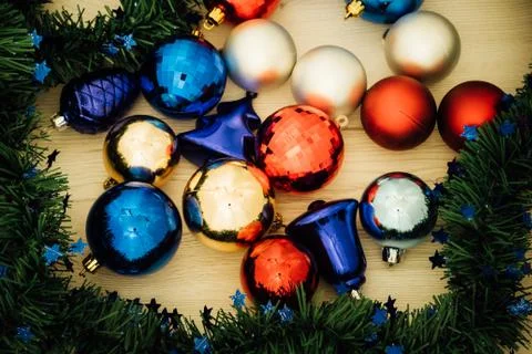 Christmas background with copy space Stock Photos