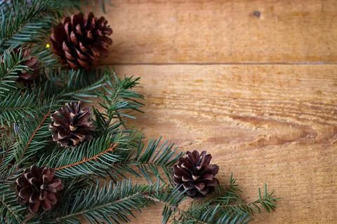 Christmas background with copy space Stock Photos