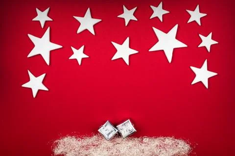 Christmas background with copyspace 库存照片