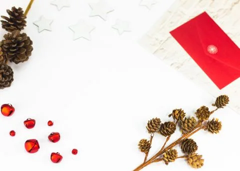Christmas Background, Cream Brick Pattern Foto stock