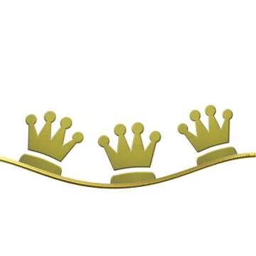 Christmas background, crowns of the three wise men Stock Illustration