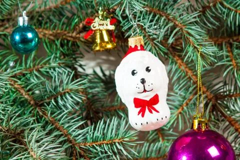 Christmas background with decoration Stock Photos