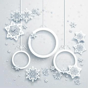Christmas background with decorations Stock Illustration