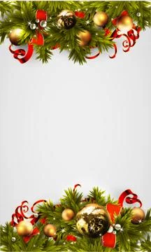 Christmas background decorative Stock Illustration