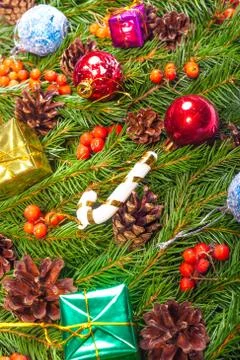 Christmas background. eve framework Stock Photos