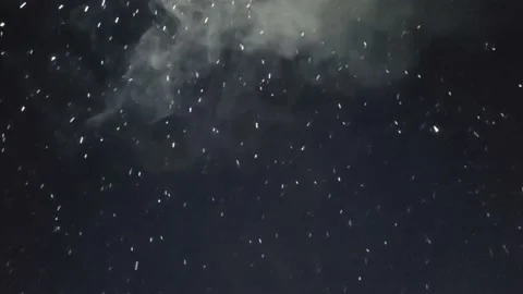 Christmas background. Falling snow and steam Video stock 228906372