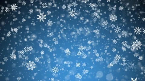 Christmas background with falling snowflakes. Seamless loop. Stock Footage 154402505