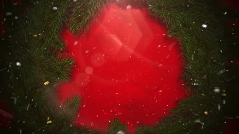 Christmas Background with falling white snowflakes. Video stock 217468082