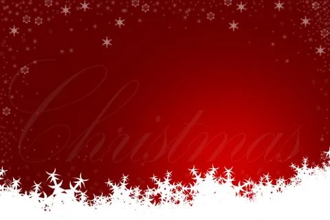 Christmas Background featuring Tree and Snowflakes Stock Illustration