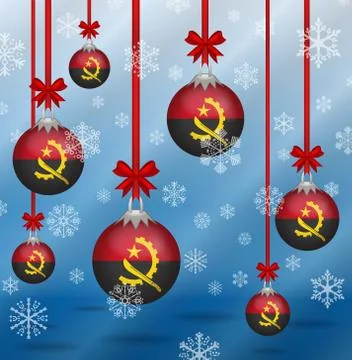 Christmas background flags angol Stock Illustration