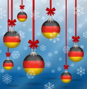 Christmas background flags germany イラスト素材