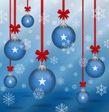 Christmas background flags somalia イラスト素材