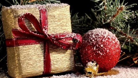 Christmas background Stock Footage 118001059