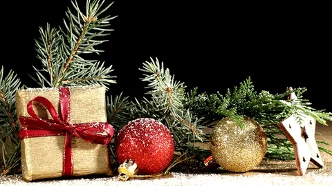 Christmas background Stock Footage 118001075