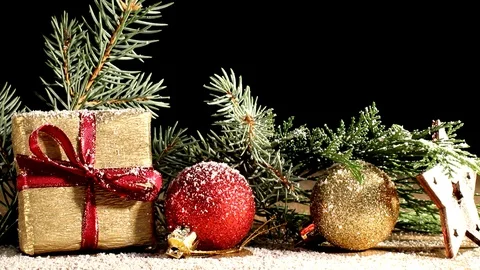 Christmas background Stock Footage 118001408