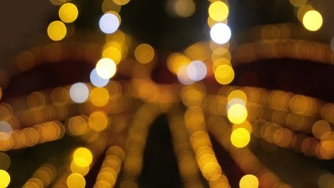 Christmas background in the form of blurred lights of a Christmas tree Stock Footage 253432648