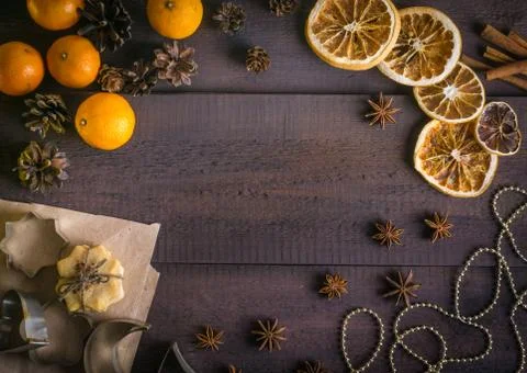 Christmas background frame Stock Photos