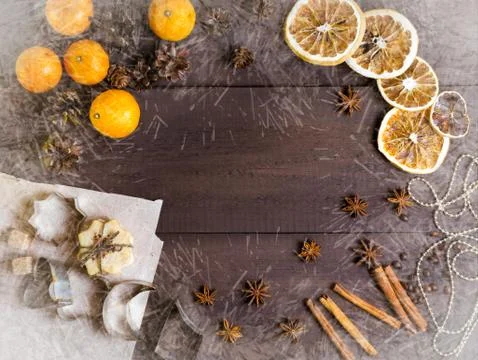 Christmas background frame Stock Photos