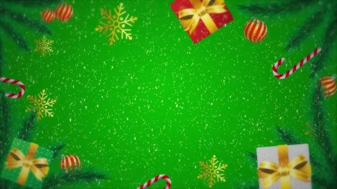 Christmas background with gift tree and snow Stock Footage 224460818