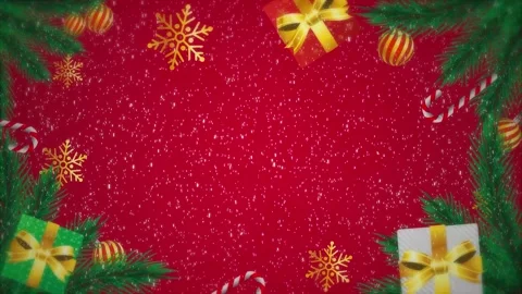 Christmas background with gift tree and snow 스톡 동영상 224460839