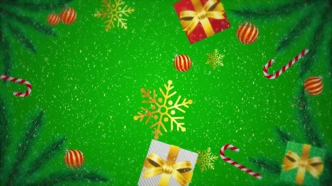 Christmas background with gift tree and snow Stock Footage 224461129