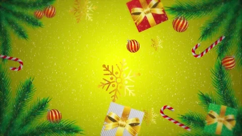 Christmas background with gift tree and snow 스톡 동영상 224461197