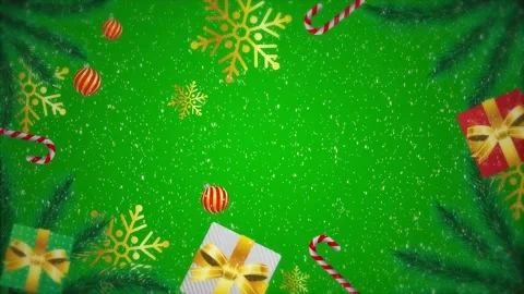 Christmas background with gift tree and snow Stock Footage 224461915