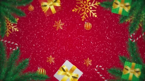 Christmas background with gift tree and snow 스톡 동영상 224462626