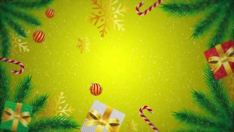 Christmas background with gift tree and snow 스톡 동영상 224463235