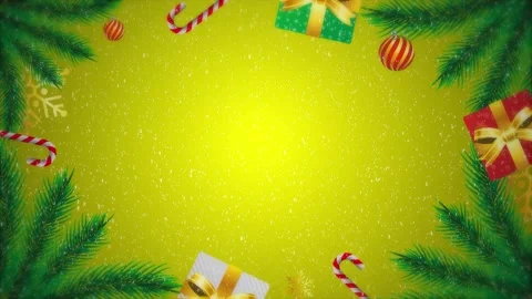 Christmas background with gift tree and snow 스톡 동영상 224463614