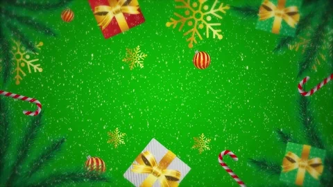 Christmas background with gift tree and snow Stock Footage 224463981