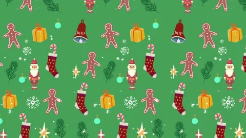 Christmas background Green Loop Видео 166862214