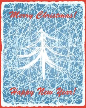 Christmas background with ice texture. Vector Stockillustratie