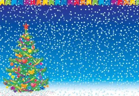 Christmas background Stock Illustration