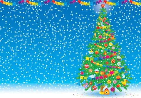 Christmas background Stock Illustration