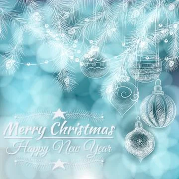 Christmas background Illustrazione stock