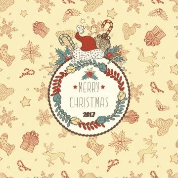 Christmas Background Stock Illustration