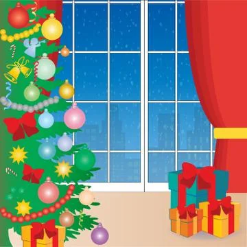 Christmas background Stock Illustration