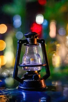 Christmas background with lantern Stock Photos