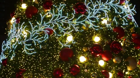 Christmas background with lights Stock Footage 90836829