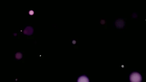 Christmas background lights glowing on dark backdrop 3D animation Stock Footage 166554890