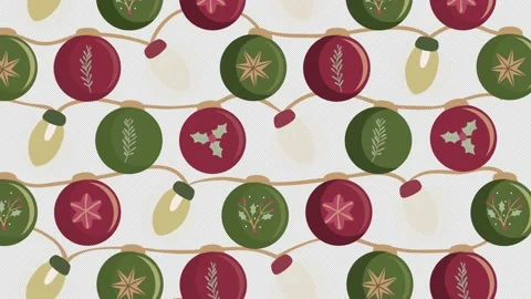 Christmas background loop animation with lights and bubbles Stock Footage 217436783