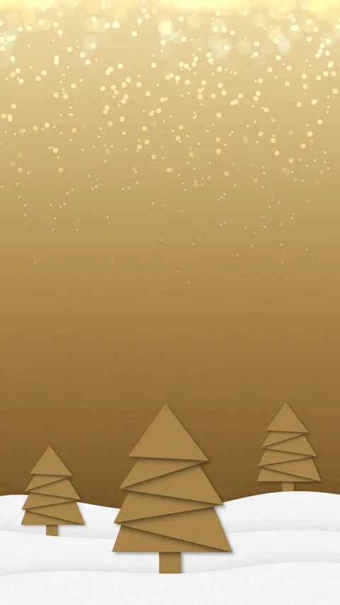 Christmas Background Loop Dancing Christmas Trees Copy Space Vertical Banner Stock Footage 255147167