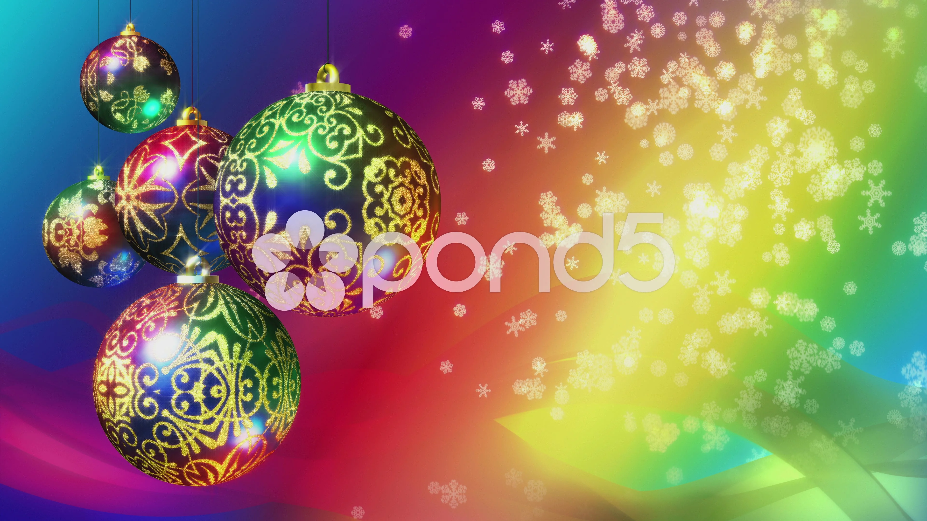 Christmas background loop. Rainbow color... | Stock Video | Pond5