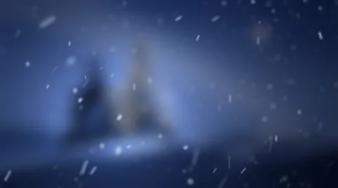 Christmas Background With a Marvelous Falling Snow Vídeo Stock 68752984